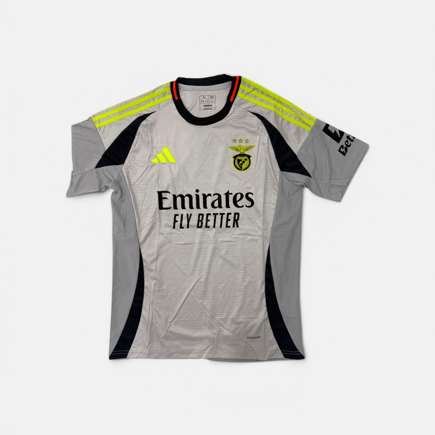Adidas Benfica Ανδρική Ποδοσφαιρική Μπλούζα XL